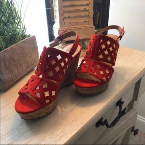 Spicy 🌶 Franco Sarto Wedge Heels Sz 6